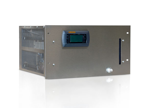 Heat exchanger unit in 19" rack housing 9HE